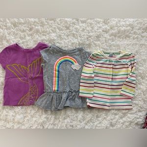 Set of 3 playtime tops - size 12 months